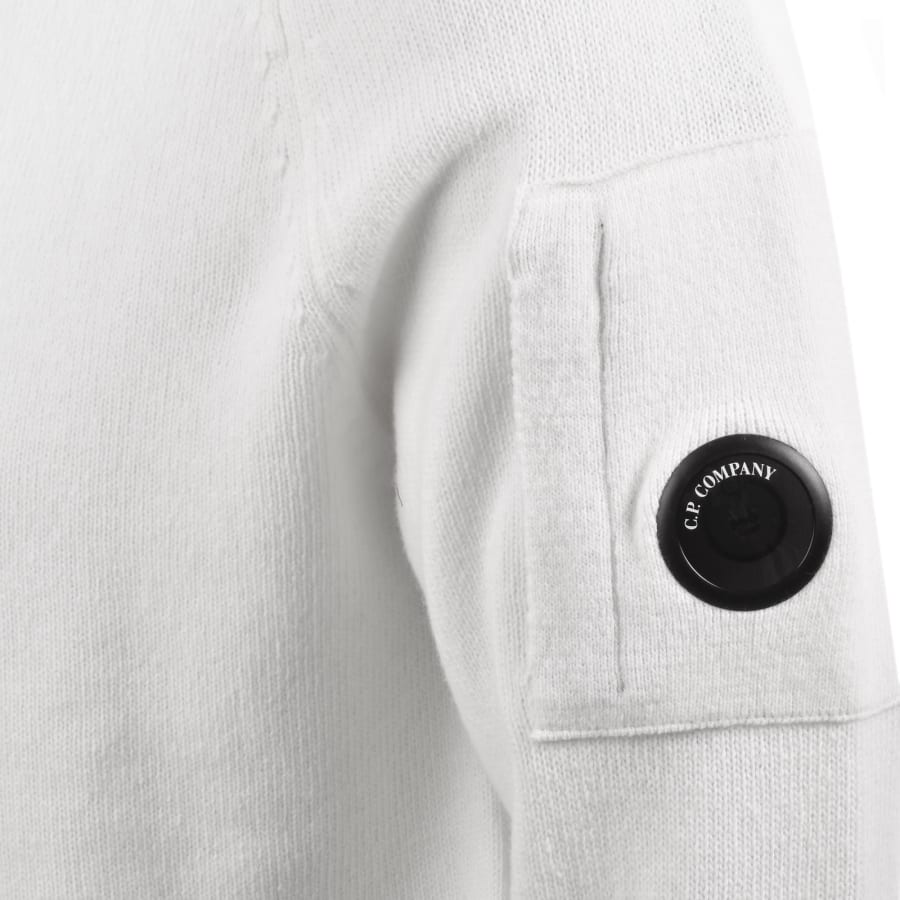 C.P. Company ホワイトセーター CP Company Knit Jumper Off White | Mainline Menswear us